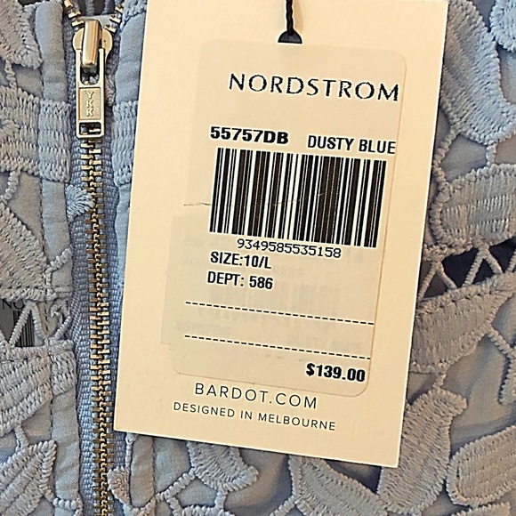 Bardot Light Blue Lace Dress - Picture 11 of 13